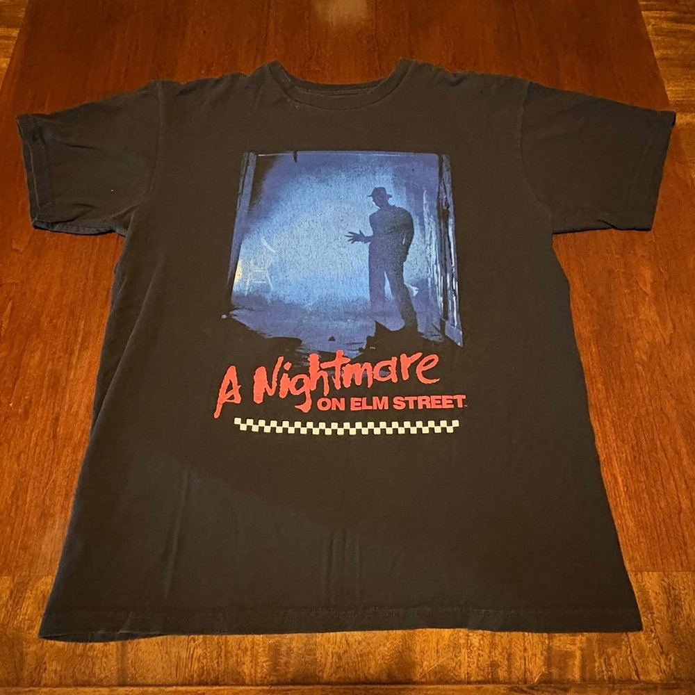 Vans x A Nightmare on Elm Street Freddy Krueger Graphic T Shirt Medium Horror‎
